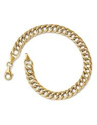 Leslies 14K Yellow Gold Facny Link Bracelet Length 7"