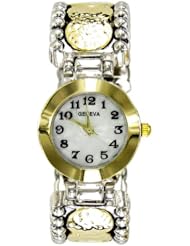 Geneva Ladies Watch Fashion Bangle-Two-Tone