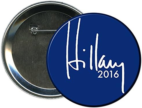 Round Hillary Clinton Mini 2016 Campaign Button (Style 3)