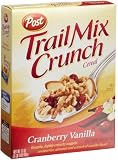 Post Trail Mix Crunch Cranberry Vanilla Cereal, 17-Ounce Boxes (Pack of 4)