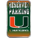 NCAA Miami Hurricanes 11'' x 17'' Reserved Parking Sign