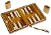 Wood Expressions Tan Map Style Travel Backgammon