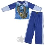 Batman Blue Pajamas with Thermal Sleeves for Boys