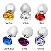Ocaler®Small Size Mini Butt Anal Plug Toys Alloy Crystal Jewelry Sex Toys Adult Sex Products(Dark Blue)