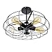 UNITARY Brand Vintage Barn Metal Semi Flush Mount Light Max 300W with 5 Lights Painted Finish