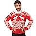 Pooping Moose Ugly Christmas Sweater- FunQi, Red
