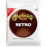 Martin MM12 Retro Monel Acoustic Guitar Strings, Light, 12-54