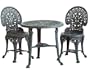 Astonica Resin Bistro Set, Verdigris