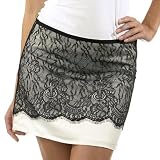 Behnaz Sarafpour ClassicIvory Lace Covered Mini Skirt - 1