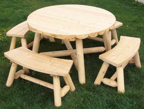 White Cedar 48 Round Outdoor Table