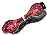 Makrofit Waveboard Pro XL bis 95 kg mit Tasche und Leuchtrollen, spider red, 88x23x14, 14022