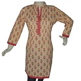 Produkt-Bild: Cotton Kameez Kurti Floral Gedruckt Kleid aus Indien