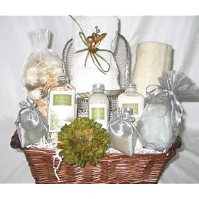 Serenity Spa Gift Basket with a FREE Extra Gift and a FREE Personalized Greeting Card