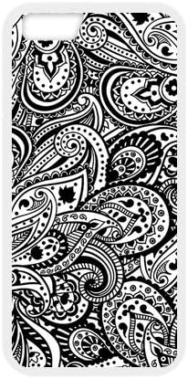 @ALL CASE Black and White Design Paisley Vera Bradley Pattern Protective Case for iPhone 6 and 6S (4.7inch) ,Phonecase and Dust Plug