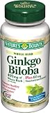 Nature's Bounty Ginkgo Biloba 400mg with 60mg Standardized Extract, 120 Tablets  (Pack of 2)