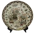 12"D porcelain plate - Lucky symbols