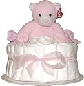 Pink 1 Tier Diaper Diaper Baby Diaper Cake