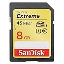 SanDisk Extreme 8GB SDHC UHS-1 Flash Memory Card Speed Up To 45MB/s- SDSDX-008G-X46(Label May Change)
