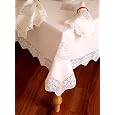 Special Christmas tree white crochet table cloth , 72