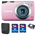 Canon Powershot A3300 16 MP Digital Camera with 5x Optical Zoom (Pink) + 16GB Accessory Kit