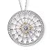 0.4 Carat 14K2T Yellow Diamond Circle Pendant