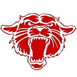 Cougar Head Temporary Tattoos Red