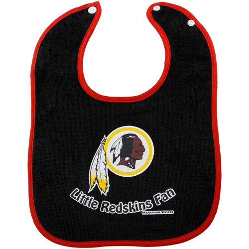 Washington Redskins 2-Tone Snap Baby Bib
