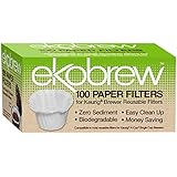 Optional Coffee Paper Filter for Ekobrew Single Serve Filter, 100 Count