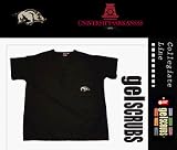 Arkansas Razorbacks Scrub Style Top from Gel Scrub (with Running Hog Logo)