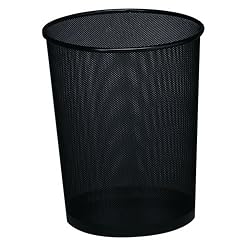 Rolodex 22354 Mesh round wastebasket, 11-1/2 diameter x 14-1/4h, pewter