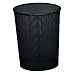 Rolodex 22351 Mesh round wastebasket, 11-1/2 diameter x 14-1/4h, black