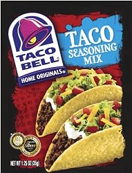 Taco Bell Taco Seasoning, 1.25-Ounce Pouches (Pack of 24)