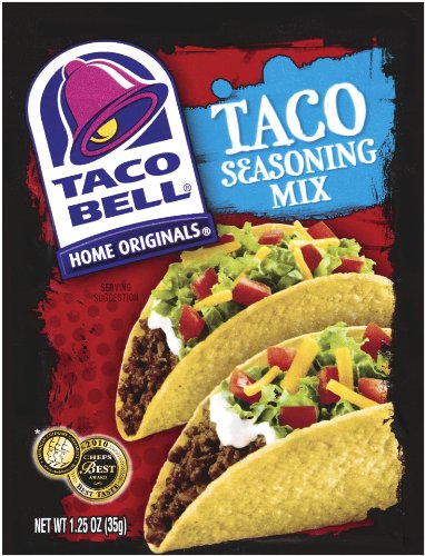 Taco Bell Taco Seasoning, 1.25-Ounce Pouches (Pack of 24)