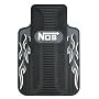 PlastiColor 001305R25 Gray NOS Series Universal-Fit Molded Front Floor Mat - Set of 2