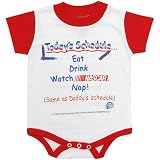Baby Tracks NASCAR Today's Schedule Onesie Infant (2-18 months)