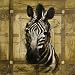 Geometric Zebra by Costa Fine Art Print / Poster 12.00 x 12.00 in.