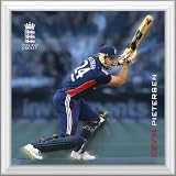 ENGLAND CRICKET Kevin Pietersen Framed Dynamic Action Print, 2008 Season