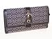 COACH WALLETS, COACH SOHO MINISIGNATURE CHECKBOOK WALLET # 40584 (Black / White)