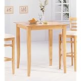 Contemporary Style Maple Finish Wood Bar Table by visiondecor Furniture