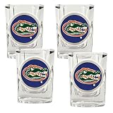 Florida Gators NCAA 4pc Shot Glass Set