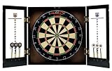 Halex 64762 NHL Chicago Black Hawks Rangers Team Bristle Dartboard Cabinet Set with 18