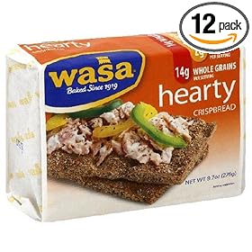 Wasa Crispbread, Hearty, 9.7-Ounce Boxes (Pack of 12)