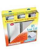 Camco 40168 RV Ventline & Elixir White Unbreakable Polycarbonate Vent Lid