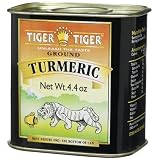 Tiger Tiger Indian Spices Ground Turmeric 4.4 Ounce Tins Pack of 6 by Tiger Tiger