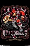 (22x34) Arizona Cardinals (Mascot, Grinding It Out Since 1920) Sports Poster Print
