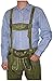 Dirndl Trachten Haus German Blue Plaid Lederhosen Longsleeve/Shortsleeve Button Down Shirt (US, Alpha, X-Large, Regular, Regular, Blue)