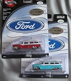Hot Wheels Ford Series Custom '50s Ford Wagon 2/4 MAROON TEAL 2 Cars
