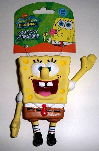 Mini-Sponge Bob Rubber Squeak Toy