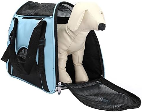 Fatpet TM Small Pet Carrier Soft Sided Cat Dog Comfort Travel Tote Shoulder Bag-2 Colors S Blue