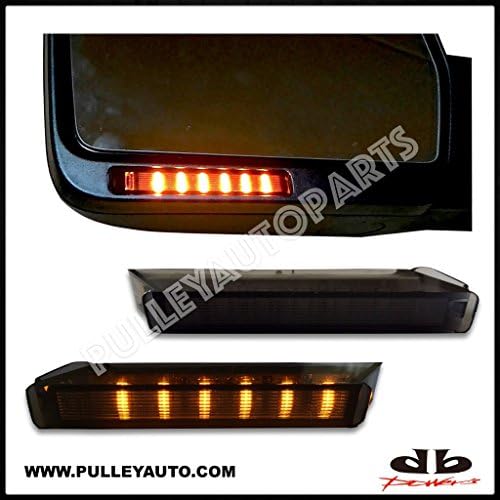 DBMOTOR - 2004-2014 Ford F150 Smoked LED Side View Mirror Turn Signal Indicator